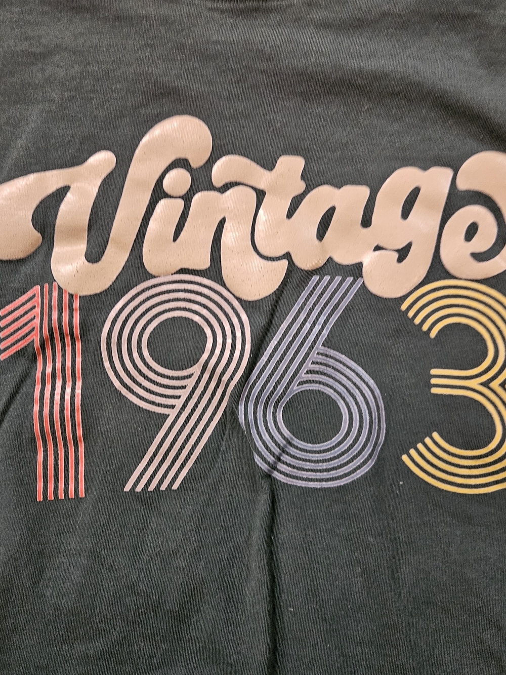 Retro Style "Vintage 1963" Graphic Tee - Picture 2 of 5